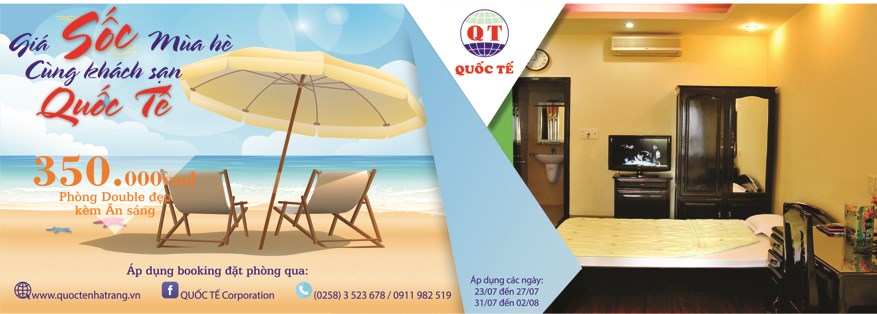 Giá sốc mùa hè cùng Khách Sạn Quốc Tế Nha Trang